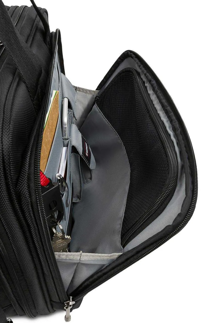 wenger_legacy__inch_double_gusset_computer_case__blackgray_3.webp Hot SWISSGEAR Wenger Legacy 16 Inch Double Gusset Computer Case - Black/Gray