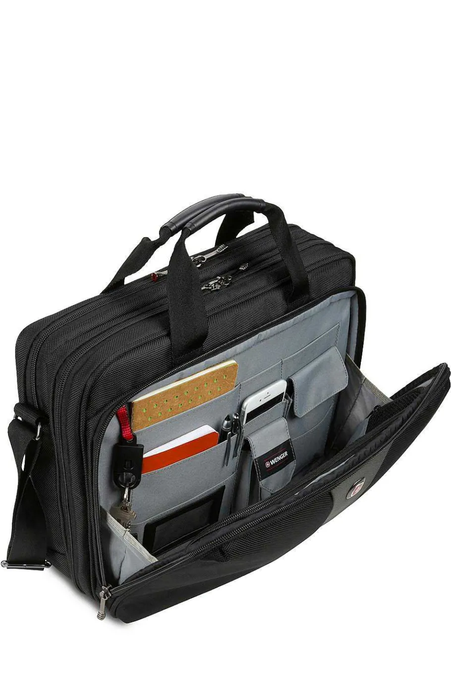 wenger_legacy__inch_double_gusset_computer_case__blackgray_8.webp Hot SWISSGEAR Wenger Legacy 16 Inch Double Gusset Computer Case - Black/Gray