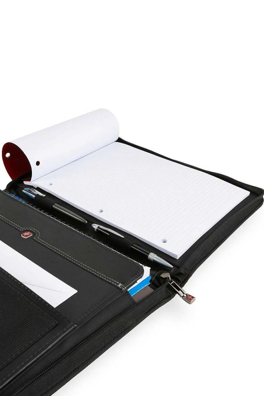 wenger_objective_zippered_padfolio__black_4-1.webp Shop SWISSGEAR Wenger Objective Zippered Padfolio - Black