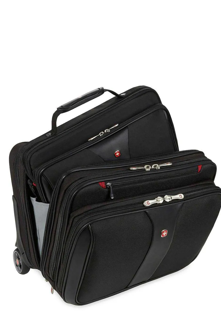 Hot SWISSGEAR Wenger Patriot Wheeled Business Case With Removable Laptop Case - Black