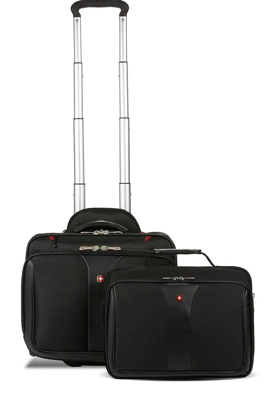 Hot SWISSGEAR Wenger Patriot Wheeled Business Case With Removable Laptop Case - Black