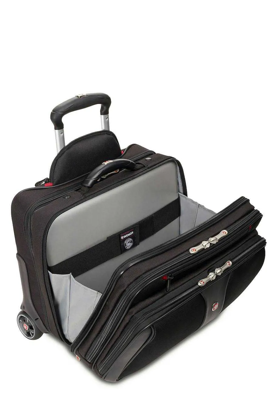 Hot SWISSGEAR Wenger Patriot Wheeled Business Case With Removable Laptop Case - Black