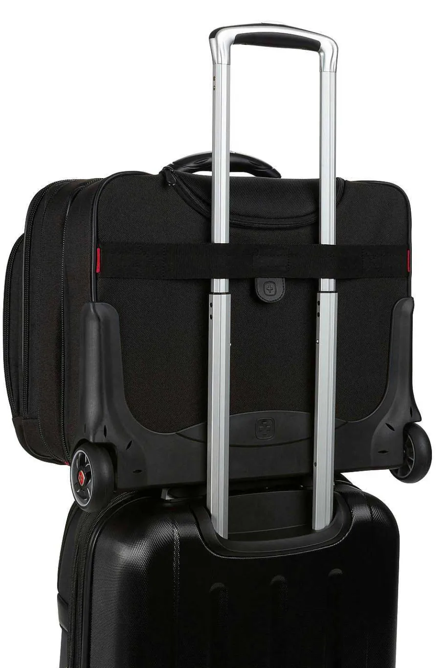 Store SWISSGEAR Wenger Patriot Wheeled Business Case With Removable Laptop Case - Black