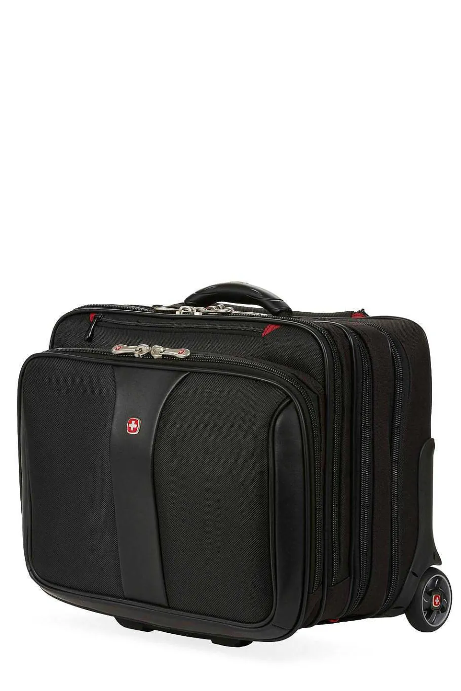 Best SWISSGEAR Wenger Patriot Wheeled Business Case With Removable Laptop Case - Black