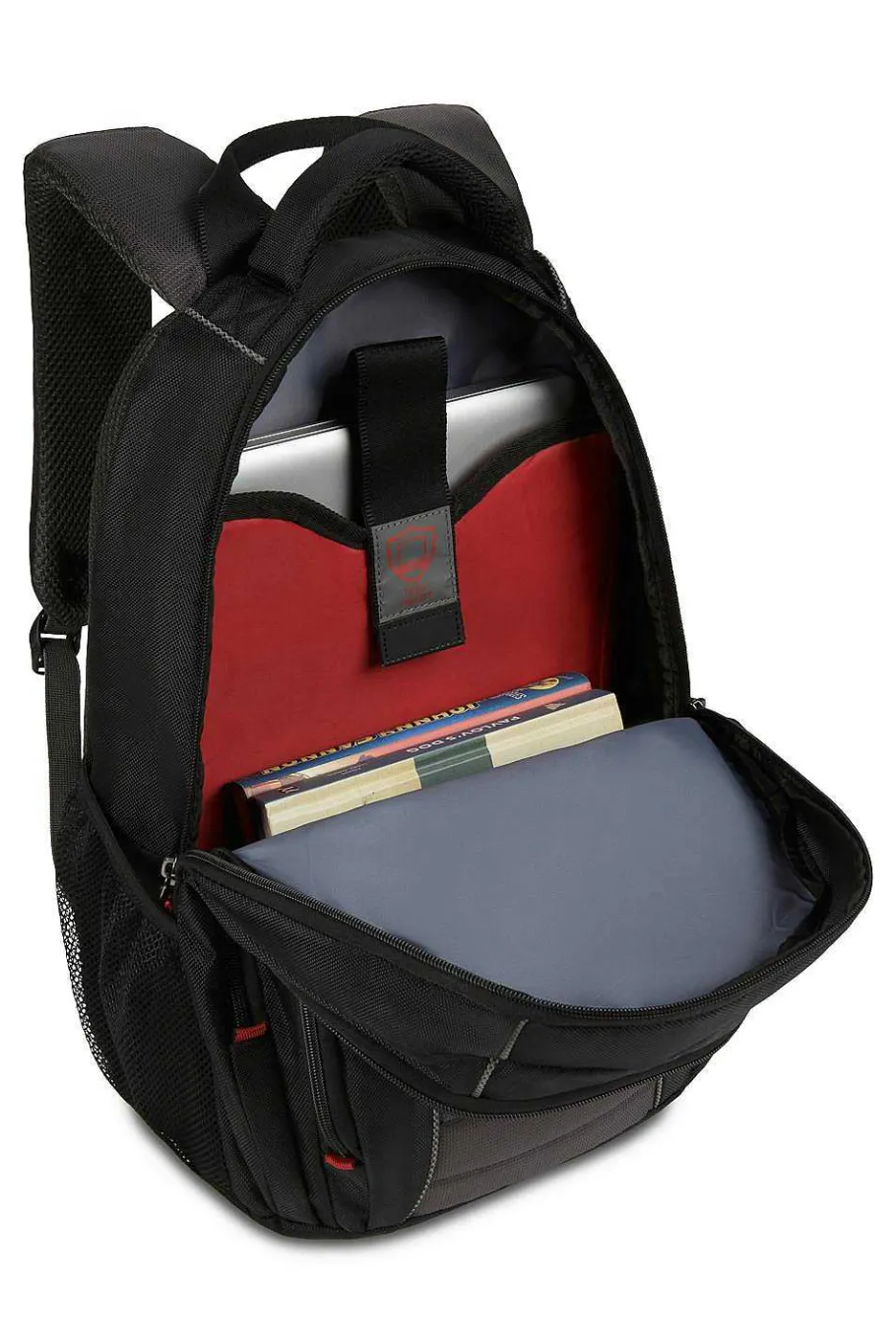 wenger_pillar__inch_laptop_backpack__blackgray_6.webp Fashion SWISSGEAR Wenger Pillar 16 Inch Laptop Backpack - Black/Gray