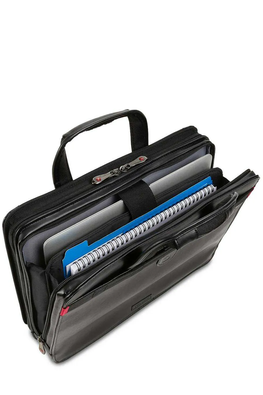 wenger_proxy_zippered_laptop_presentation_padfolio__black_3-1.webp Sale SWISSGEAR Wenger Proxy Zippered Laptop Presentation Padfolio - Black