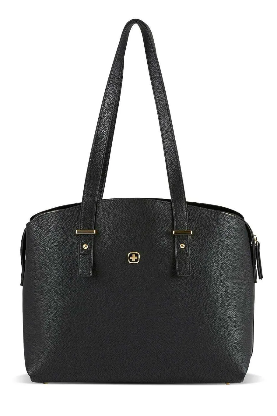 wenger_rosaelli__inch_laptop_tote__blacksky_blue_2-1.webp Store SWISSGEAR Wenger Rosaelli 14 Inch Laptop Tote - Black/Sky Blue