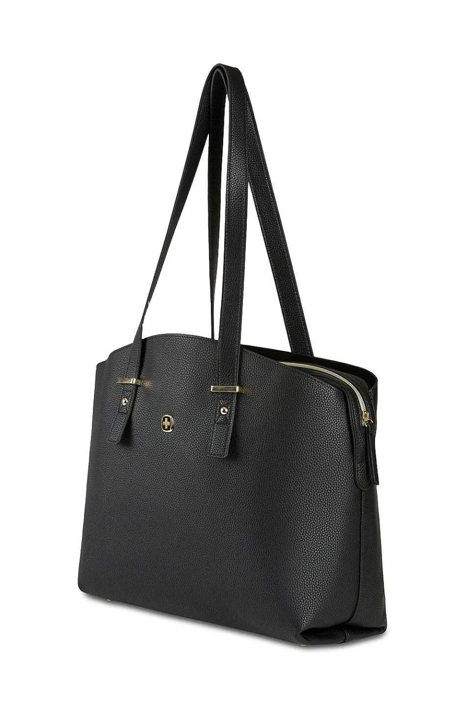 wenger_rosaelli__inch_laptop_tote__blacksky_blue_6-1.webp Store SWISSGEAR Wenger Rosaelli 14 Inch Laptop Tote - Black/Sky Blue