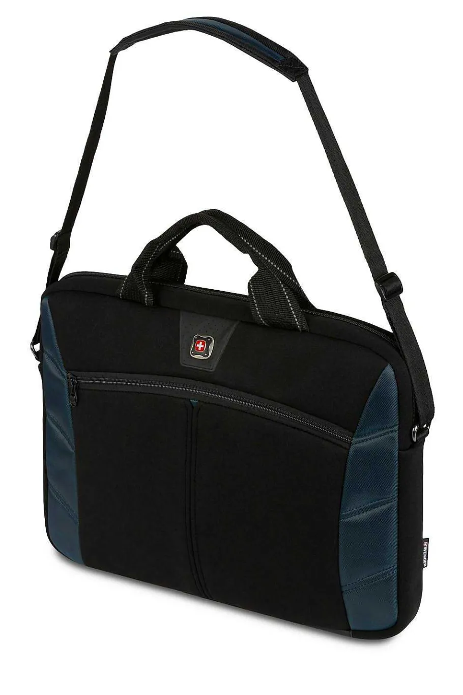 wenger_sherpa__inch_laptop_slimcase__blackblue_5-1.webp Fashion SWISSGEAR Wenger Sherpa 17 Inch Laptop Slimcase - Black/Blue